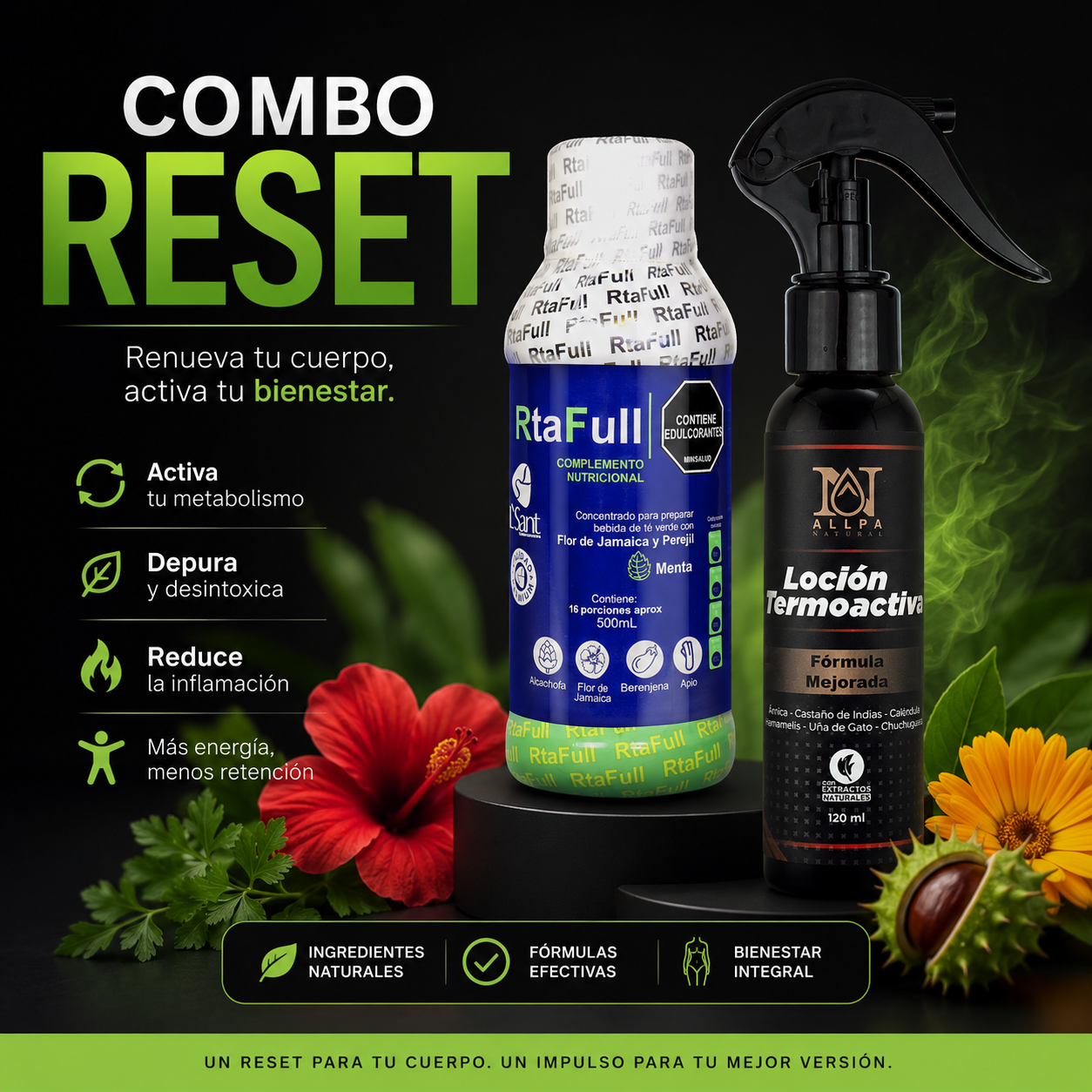 Combo Reset y Depuración